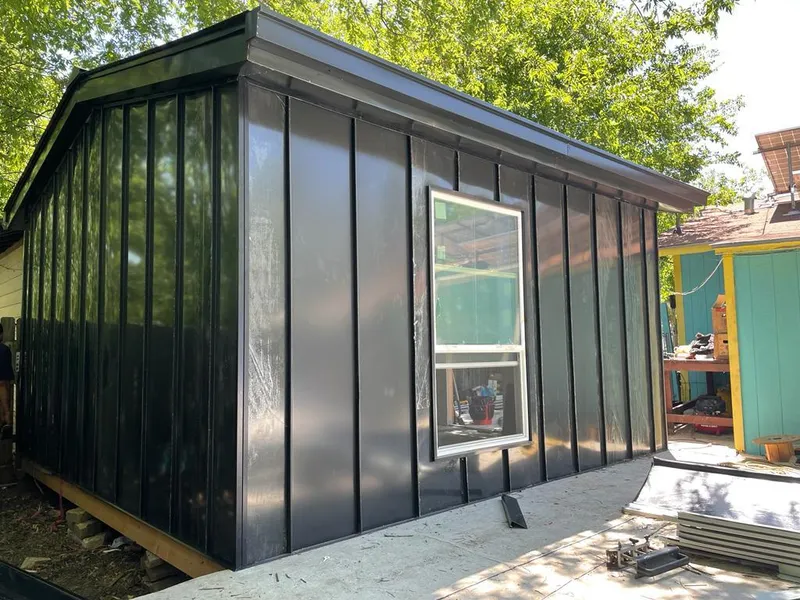 Black standing seam metal wall panels for Metal Roof Installation in Somersworth